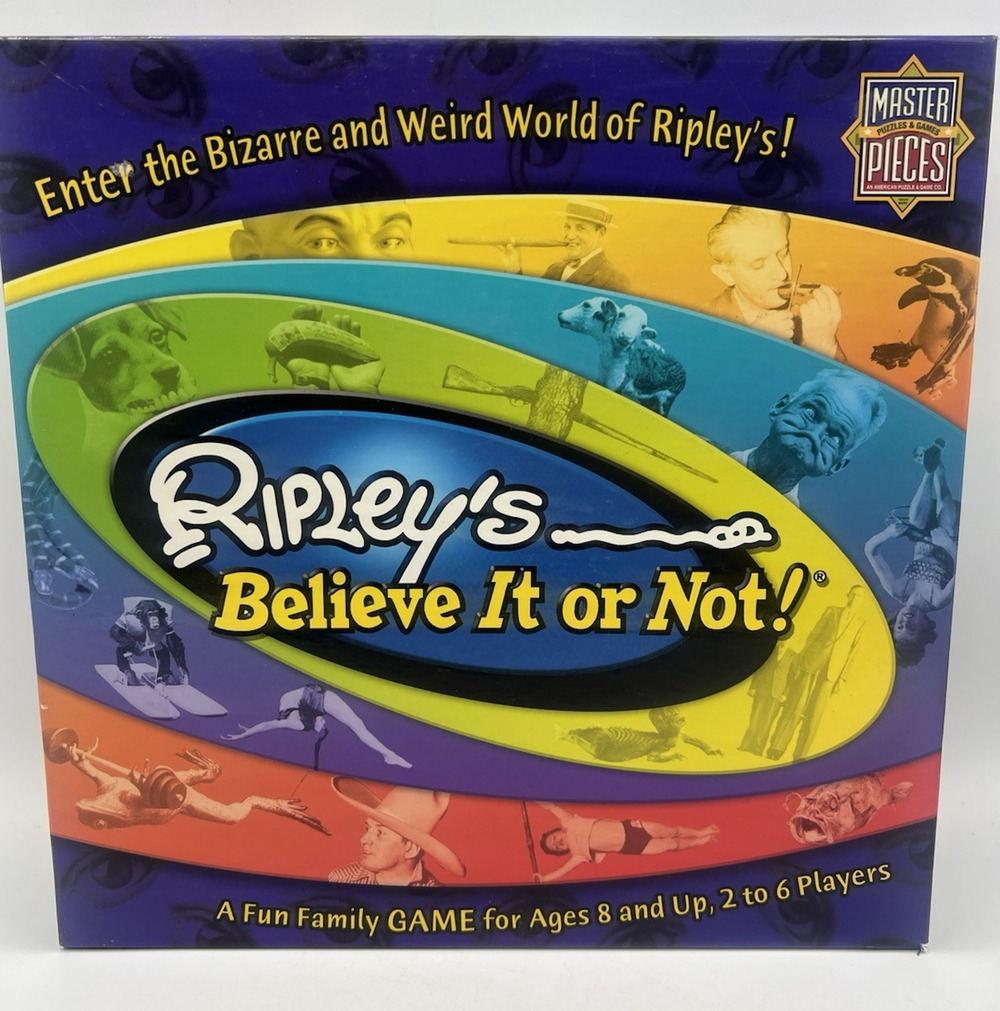 Ripley’s Believe It Or Not Board Game Complete 2005 MasterPieces Family Fun